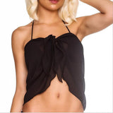 Maxbell 4xSummer Bikini Wraps Women's Beach Tie Wrap Skirt Solid Chiffon Cover Up