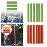 Maxbell 2x6Pcs Trampoline Pole Foam Sleeves for Children Trampoline Accessories Tubing Green