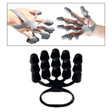 Maxbell 5xFingers Exerciser Stretcher Finger Strengthener Piano Hand Grip Strengthener Black