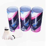 Maxbell 2x3x Badminton Shuttlecocks White for Recreational Game Play Sports Activities