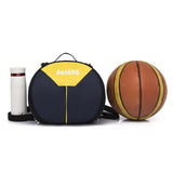 Maxbell Maxbell Basketball Shoulder Bag Durable Oxford Fabric Portable Sports Ball Carry Bag Yellow