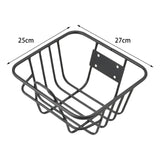 Maxbell 2xBicycle Basket Motorcycle Luggage Package Rack Bike Pannier Bike Basket 27cmx25cm
