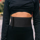 Maxbell 2xFanny Pack Running Belt Pouch Waist Pack Bag for Exercise Women Men Trekking Black L