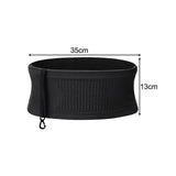 Maxbell 2xFanny Pack Running Belt Pouch Waist Pack Bag for Exercise Women Men Trekking Black L