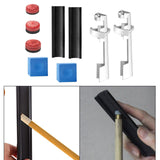 Maxbell 9x Pool Cue Tip Repair Kit Snooker Snooker Pool Supplies Billiards Cue Stick Black Shaper