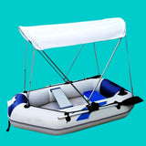Maxbell Inflatable Boat Canopy Sun Shade Lightweight Ship Canoeing Bimini Top Covers for 170 to 182cm Blue