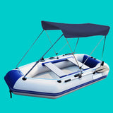 Maxbell Inflatable Boat Canopy Sun Shade Lightweight Ship Canoeing Bimini Top Covers for 170 to 182cm Blue