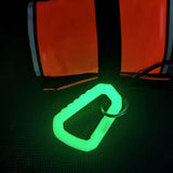 Maxbell 2xGlow in The Dark Carabiner Hook Key Chain Scuba Diving Diving Carabiner Clip