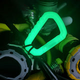 Maxbell 2xGlow in The Dark Carabiner Hook Key Chain Scuba Diving Diving Carabiner Clip