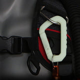 Maxbell 2xGlow in The Dark Carabiner Hook Key Chain Scuba Diving Diving Carabiner Clip