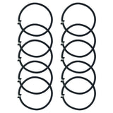 Maxbell 2x10x Trampoline Elastic Rope Tie Downs Straps for Indoor Trampoline Tent Tarp Black