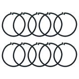 Maxbell 2x10x Trampoline Elastic Rope Tie Downs Straps for Indoor Trampoline Tent Tarp Black