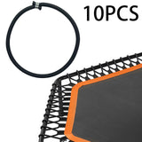 Maxbell 2x10x Trampoline Elastic Rope Tie Downs Straps for Indoor Trampoline Tent Tarp Black