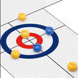 Maxbell 6x8Pcs Tabletop Curling Game Traveling Camping Replacement Mini Tabletop Games