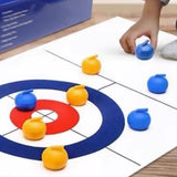 Maxbell 6x8Pcs Tabletop Curling Game Traveling Camping Replacement Mini Tabletop Games