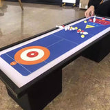 Maxbell 6x8Pcs Tabletop Curling Game Traveling Camping Replacement Mini Tabletop Games