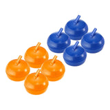 Maxbell 6x8Pcs Tabletop Curling Game Traveling Camping Replacement Mini Tabletop Games