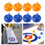 Maxbell 6x8Pcs Tabletop Curling Game Traveling Camping Replacement Mini Tabletop Games