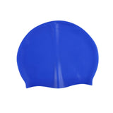 Maxbell 4xPure Color Swimming Cap Silicone Swim Cap for Water Sports Sailing Long Hair Dark Blue