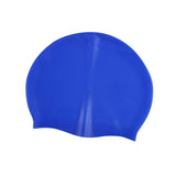 Maxbell 3xPure Color Swimming Cap Silicone Swim Cap for Water Sports Sailing Long Hair Dark Blue
