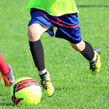 Soccer Shin Guards Football Leg Sleeves for Teens Adult Softball Volleyball black L