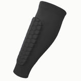Soccer Shin Guards Football Leg Sleeves for Teens Adult Softball Volleyball black L