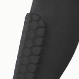 Soccer Shin Guards Football Leg Sleeves for Teens Adult Softball Volleyball black L