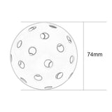 Maxbell 2x12 Pieces Pickleball Balls 74mm Standard Hollow Ball Accessories for Outdoor green