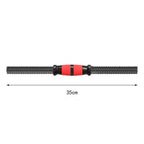 Maxbell 2xBarbell Bar Portable AntiSlip Grip Threaded Handles for Exercise Workout Gym 35cm