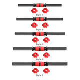 Maxbell 2xBarbell Bar Portable AntiSlip Grip Threaded Handles for Exercise Workout Gym 35cm