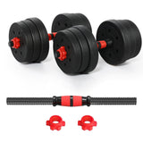 Maxbell 2xBarbell Bar Portable AntiSlip Grip Threaded Handles for Exercise Workout Gym 55cm