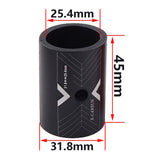 Maxbell 3xBike Handlebar Shim Spacer 25.4mm - 31.8mm Cycling Parts Bicycle Stem Gasket Black