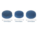 Maxbell 20Pcs Pool Cue Tips Replacement Part Accessories Portable Billiards Cue Tips 13mm