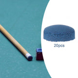 Maxbell 20Pcs Pool Cue Tips Replacement Part Accessories Portable Billiards Cue Tips 13mm