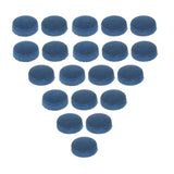 Maxbell 20Pcs Pool Cue Tips Replacement Part Accessories Portable Billiards Cue Tips 10mm