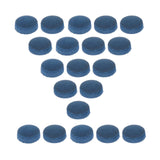 Maxbell 20Pcs Pool Cue Tips Replacement Part Accessories Portable Billiards Cue Tips 10mm