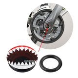 Maxbell Bike Crank Cover Bicycle Crank Arm Dust Cap Aluminum Alloy Center Shaft Caps Shark