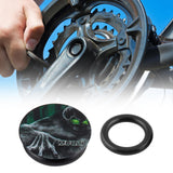 Maxbell Maxbell Bike Crank Cover Bicycle Crank Arm Dust Cap Aluminum Alloy Center Shaft Caps Death