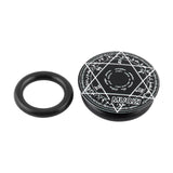 Maxbell Bike Crank Cover Bicycle Crank Arm Dust Cap Aluminum Alloy Center Shaft Caps Black