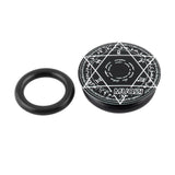 Maxbell Bike Crank Cover Bicycle Crank Arm Dust Cap Aluminum Alloy Center Shaft Caps Black