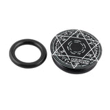 Maxbell Bike Crank Cover Bicycle Crank Arm Dust Cap Aluminum Alloy Center Shaft Caps Black