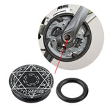 Maxbell Bike Crank Cover Bicycle Crank Arm Dust Cap Aluminum Alloy Center Shaft Caps Black
