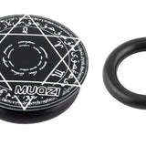 Maxbell Bike Crank Cover Bicycle Crank Arm Dust Cap Aluminum Alloy Center Shaft Caps Black