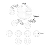 Maxbell Pickleball Trainer Practical Pickleball Training for Sports Exercise Outdoor Blue Ball