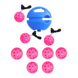 Maxbell Pickleball Trainer Practical Pickleball Training for Sports Exercise Outdoor Rose Red Ball