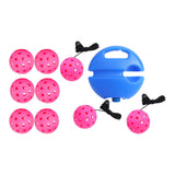 Maxbell Pickleball Trainer Practical Pickleball Training for Sports Exercise Outdoor Rose Red Ball