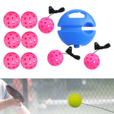 Maxbell Pickleball Trainer Practical Pickleball Training for Sports Exercise Outdoor Rose Red Ball