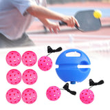 Maxbell Pickleball Trainer Practical Pickleball Training for Sports Exercise Outdoor Rose Red Ball