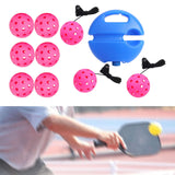 Maxbell Pickleball Trainer Practical Pickleball Training for Sports Exercise Outdoor Rose Red Ball