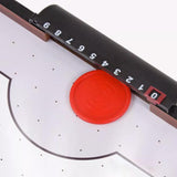 Maxbell 4 Air Hockey Pushers and 8 Pucks 2.5 inch Pucks for Family Game Tables Party Red